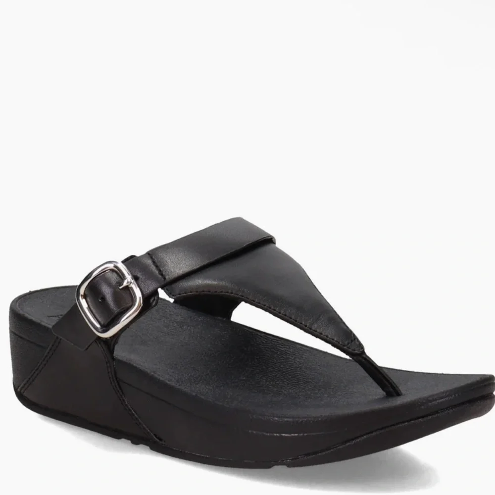 FitFlop Lulu Adjustable Thong Sandal - Black - Picture 2 of 10